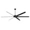 Westinghouse Widespan 100" 6-Blade Matte Black Indoor Ceiling Fan, DC Motor, Remote 7224800 - alternate 1